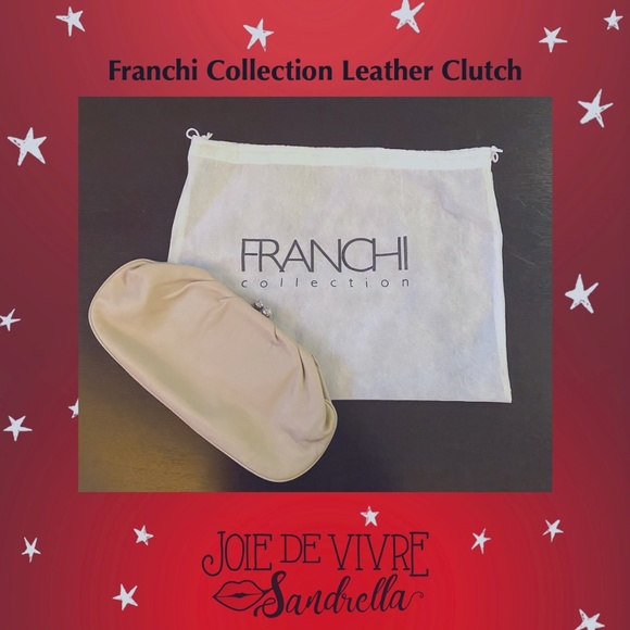 NWOT Convertible Leather Clutch - Taupe - Picture 2 of 7